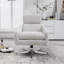 Fauteuil pivotant avec repose-pieds pour le salon