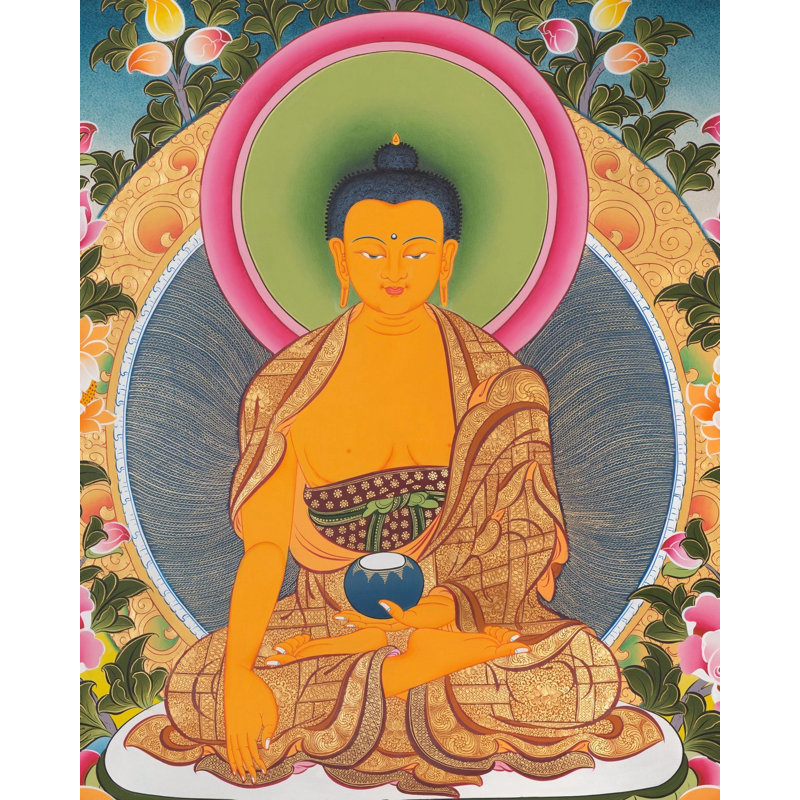 Bouddha Shakyamuni Thangka (Thangka sans brocart)