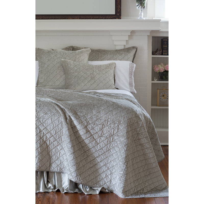 Chloe Coverlet, King , Ice Silver