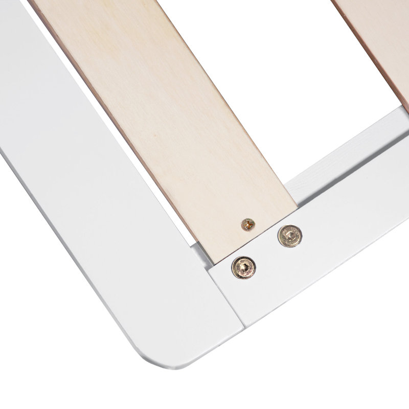 August Solid Wood Storage Bed, 90 cm x 200 cm, White