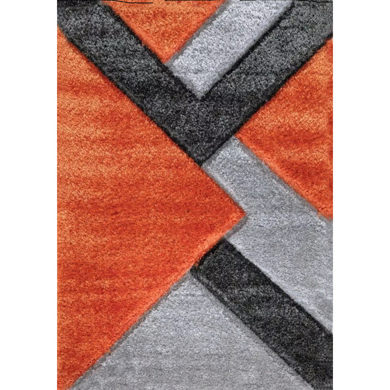 Solid Colour Shag Area Rug, Rectangle 200 x 290cm
