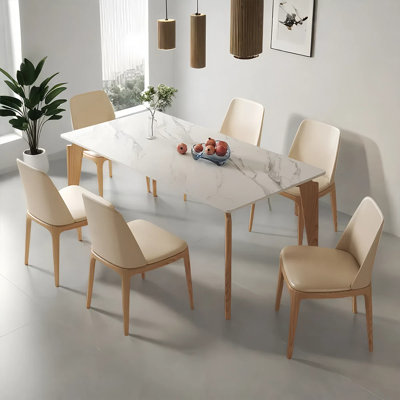 Modern simple dining table and chair set