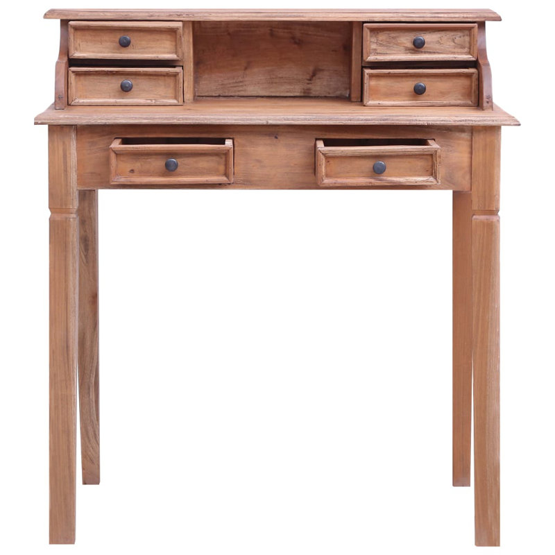 Bureau d'écriture rectangulaire l 35,4 po Braeli, Brun