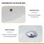 Lavabo de salle de bain rectangulaire en céramique avec trop-plein 20,25 "X 15"