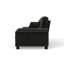 Canapé moderne plissé en chenille 3 places 94 po avec support à ressorts durable et coussins en mousse épais-1373708539