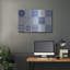  «Blue Quilt Blocks» par Jean Plout, art mural en métal, 36 po x 24 po-823515562