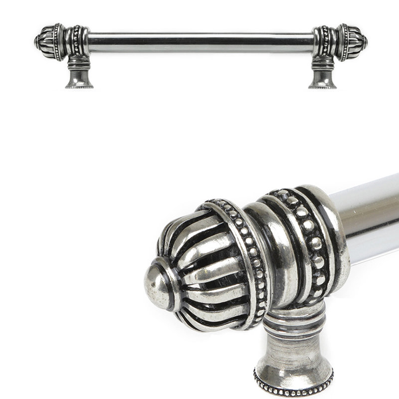 Cage à cricket avec petit faîteau à poignée longue 5/8 po, Argent argent, 9"