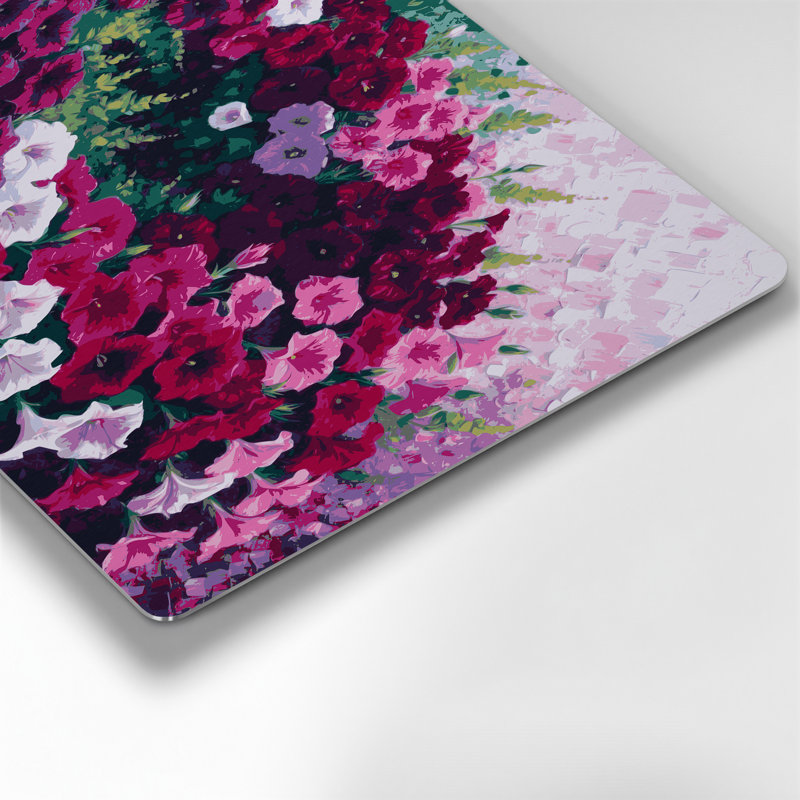 Art mural en métal Botanical Petunias, H 8 po x l 10 po