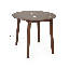 Extendable Round Solid Wood Base Dining Table-1301262823-1301262820