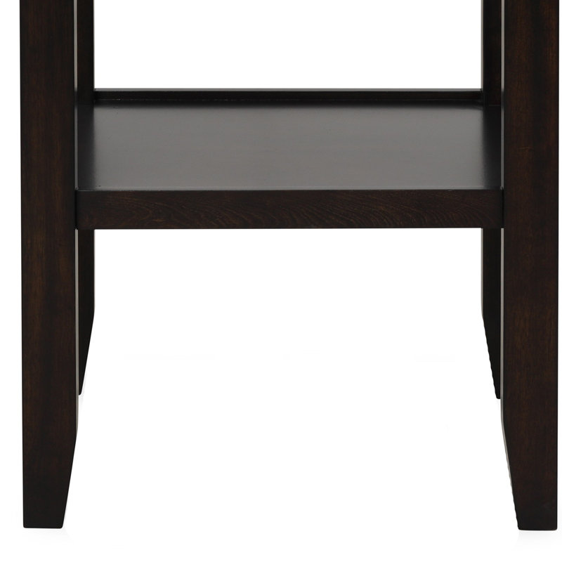 Table de comptoir ronde de 42 pouces avec faux marbre, blanc et noir