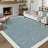 Modern Bordered Machine Washable Rug with Rubber Backing Non-Slip Low Pile Carpet for Living Room Bedroom Kitchen Dining Room-2041909098-2041909093