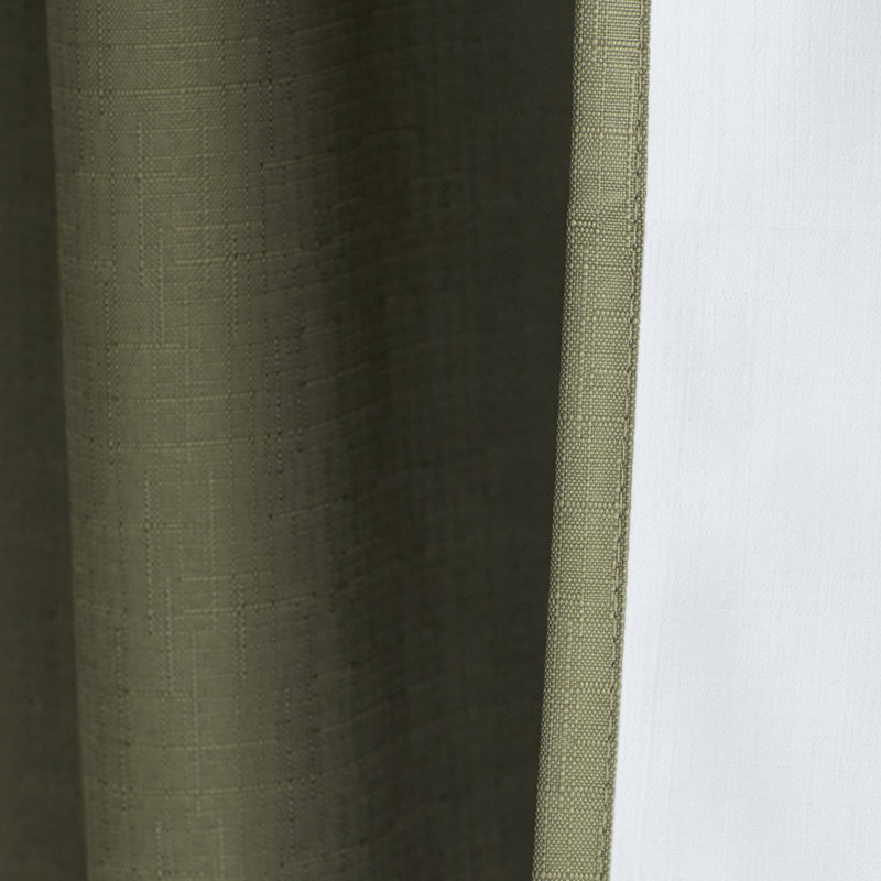 Kendall Blackout Curtain Single Panel, Ivory, 42" W x 63" L