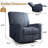 Saidee Upholstered Manual Swivel Rocker Recliner Chair-1246545169