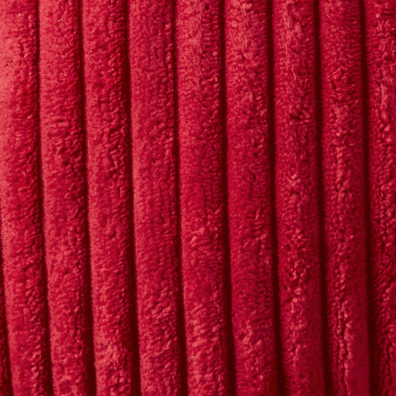 Ensemble de coussins supérieurs et inférieurs capitonnés en velours, Rouge