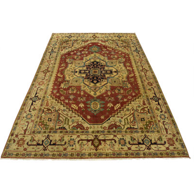 Govia One-of-a-Kind 9'1'' X 12'2'' New Age Wool Area Rug Red