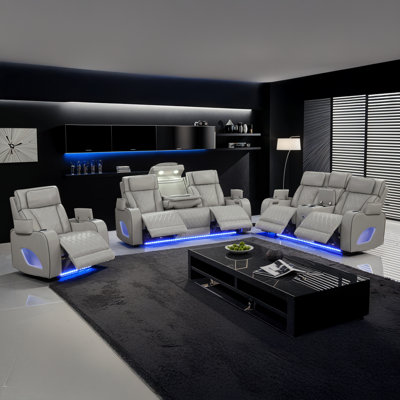 Nostrand 3-Piece Living Room Set by Orren Ellis