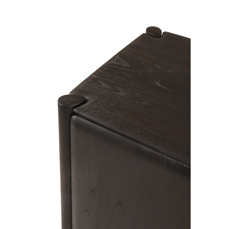 Pi 69'' W Solid Wood Sideboard, Teak Dark Brown