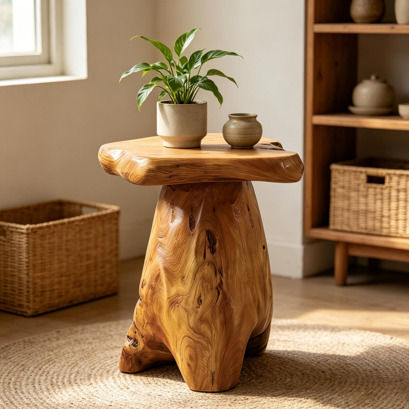 Cedar Wood Small Stool