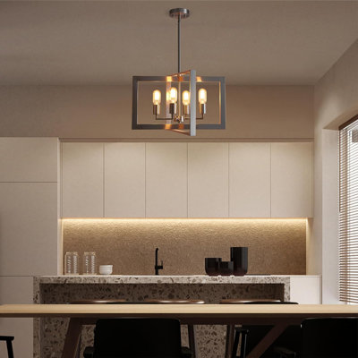 Luminaire suspendu 4 lumières Modern Farmhouse Chandelier