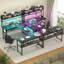 Bureau en U 83 po avec rehausse Lavel-219126109