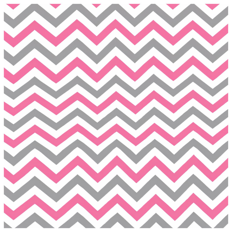 Tapis de bain rose à chevrons, L 34 po x L 21 po