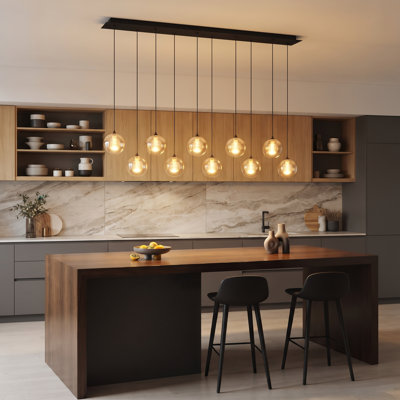 Luminaire suspendu en forme de globe à 10 lumières DEL Riverdale