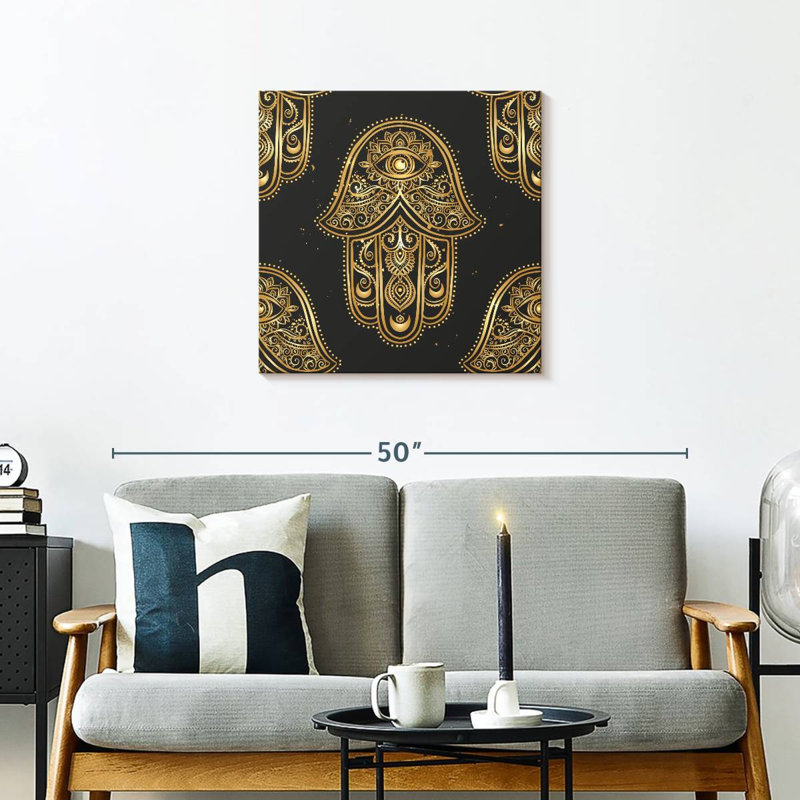 Hamsa ornementale Kerrick, H 24 po x l 24 po