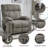 Dual Motor Infinite Recline Chenille Recliner - Heavy Duty Comfort For All Spaces