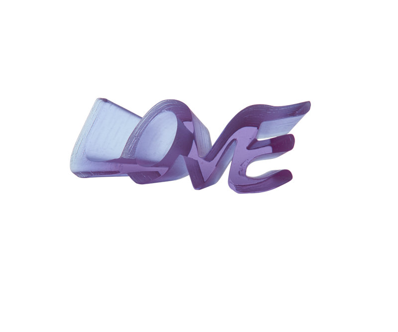 Word True Love Letter Block, Ultraviolet