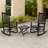 Emjay 3-Piece Outdoor Wood Rocking Chair And Square Folding Table Set-1434600701