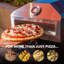 Four à pizza au propane en acier inoxydable de couleur argent / noir