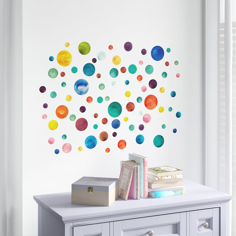 Plants & Flowers 80 - Piece Wall Sticker / Decal, Rainbow