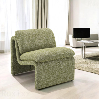 Accent Chair In For Modern Lounges Curved Shape