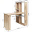 Bureau d'ordinateur 2 en 1 avec tablettes en L-326132886