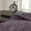 Couvre-lit réversible mauve très grand - avec un design attrayant surdimensionné pour une couverture de matelas supérieure.