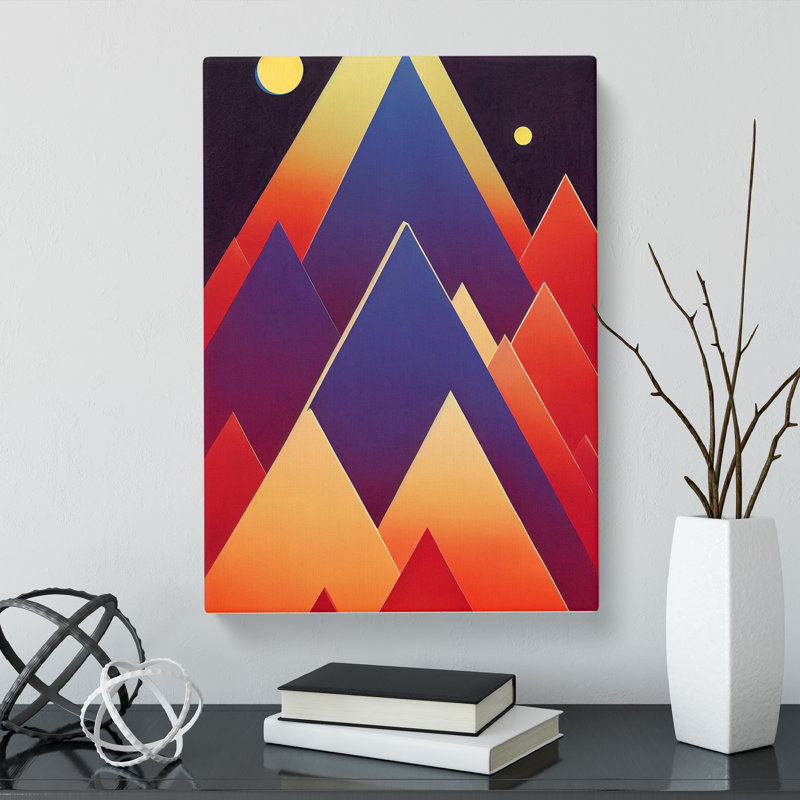 Aneshia Pyramids Abstract Vol.1 - Wrapped Canvas, 76cm H x 50cm W