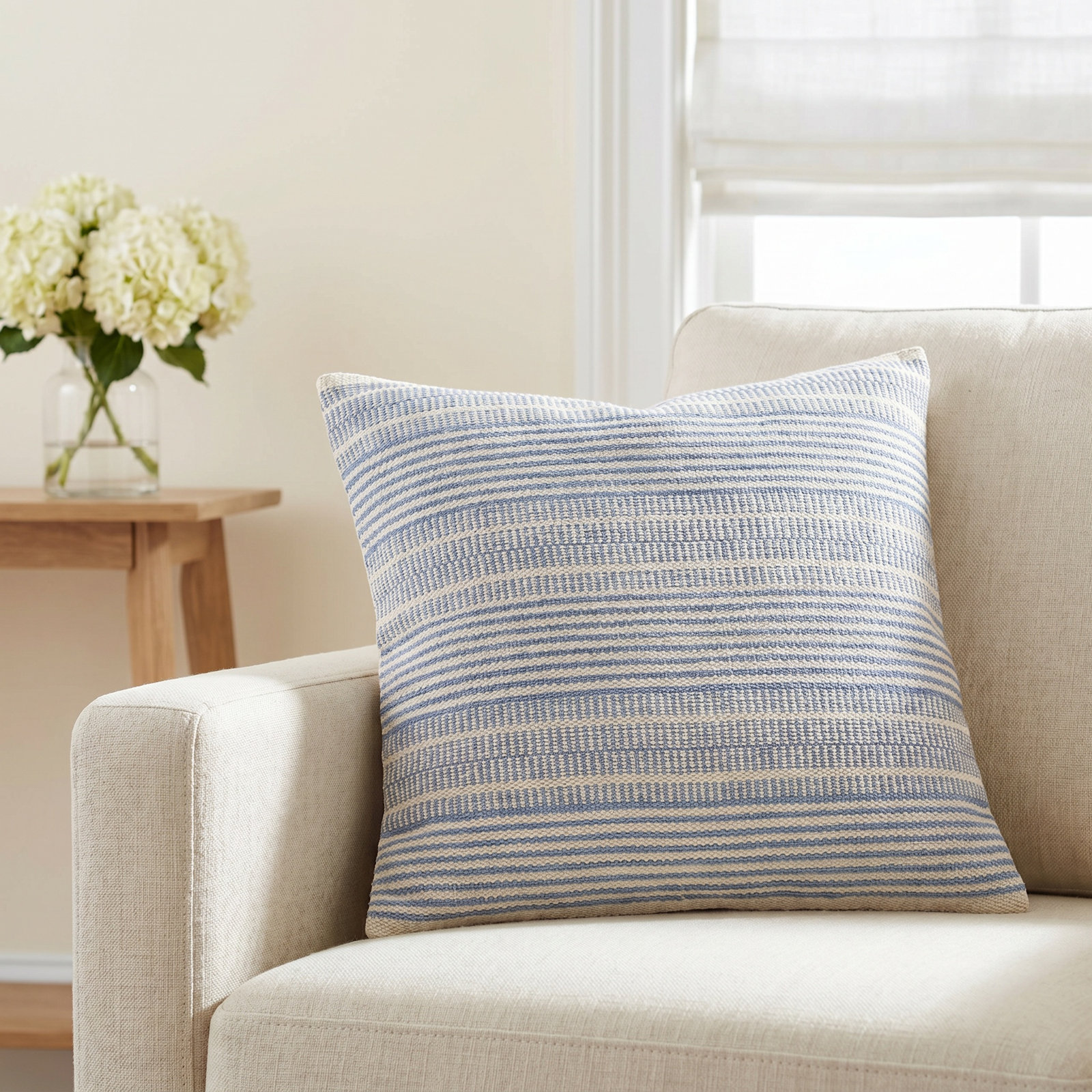 Lexi 20" x 20" Cotton Pillow Cover, Down