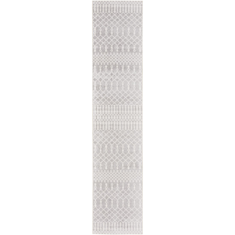 Tapis gris Athalla, Tapis de couloir 2 pi 2 po x 12 pi