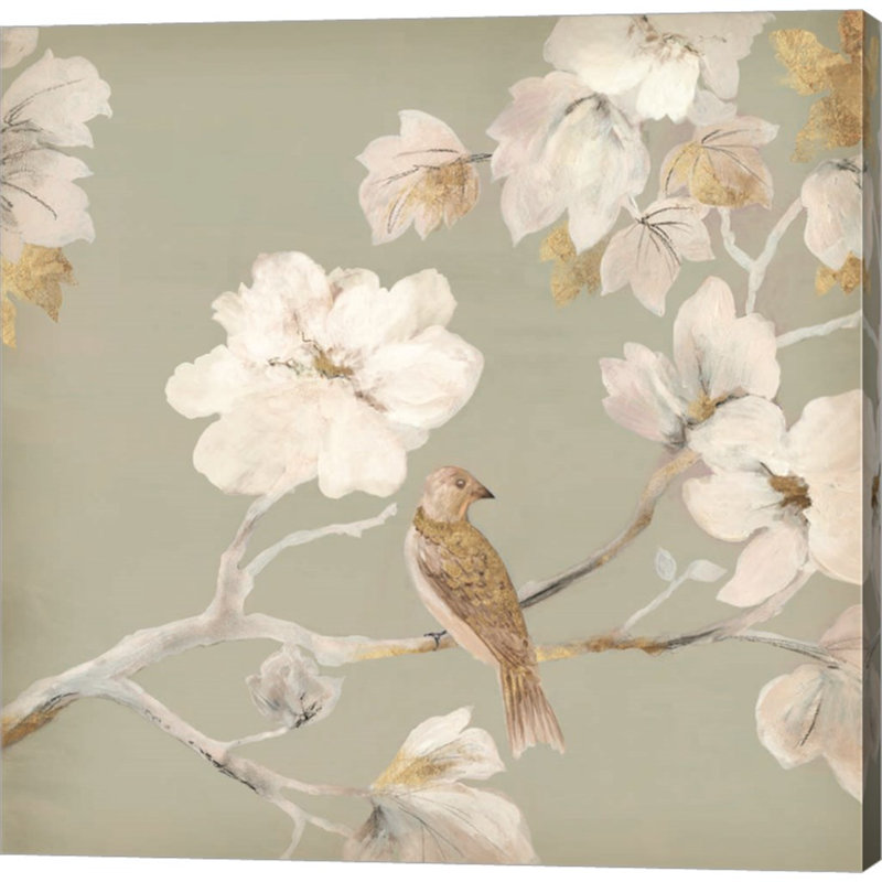 «Paradise Magnolia I» par Asia Jensen, reproduction sur toile tendue, H 12 po x l 12 po x P 1,5 po