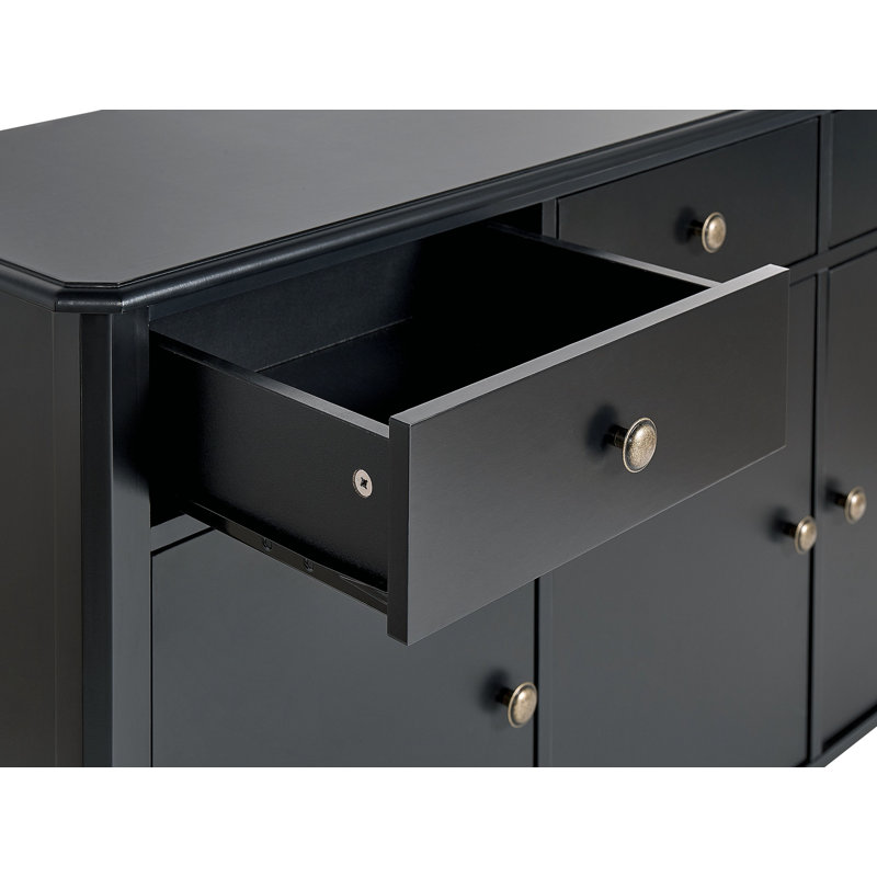 3 Door Sideboard Black Sheri