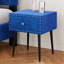 Ensemble de 2 tables de chevet modernes avec tiroir et poignée en cristal