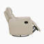 Fauteuil inclinable et oscillant pivotant en cuir fleur de qualité supérieure et moderne de 35,5 po avec pivot à 360 degrés Marianna-859373646