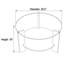 Table basse ronde Elara avec plateau en verre trempé et rangement Elara-1042523886-1042523881