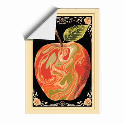 Gilded Apple Art Deco - Framed Print