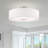 Bazilijus Fabric Semi Flush Mount-704683683-704683680