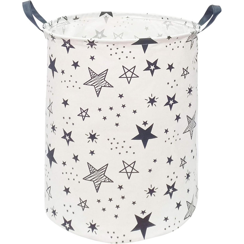 Round Laundry Gift Basket Storage Hamper Clothes Storage Organizer Bins Shelf Basket With Handles For Room Decor