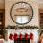 Metal Frame Beaded Decorative Round Wall Mirror-222715116-222715117