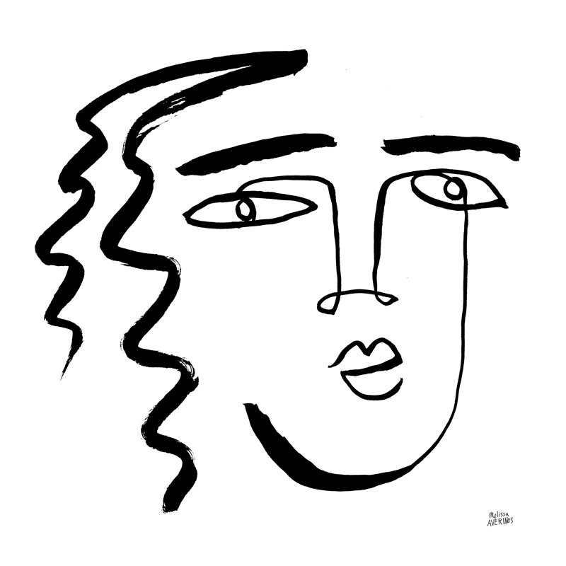 Making Faces V Crop by Melissa Averinos - Wrapped Canvas Painting, 30cm H x 30cm W