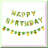 1997 Red Glitter 26th Birthday Bunting