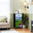4 Drawer Dresser for Bedroom, Narrow Chest of Drawers, Wooden Top and Study Iron Frame 18"x37.5"-(WxH)